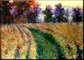 ''Cornfields'' by Carol Reeves, Oil, 30'' x 42'', Landscape